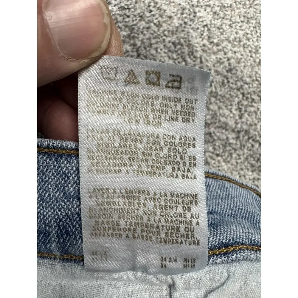 Lee Slim Fit Jeans Mens 38x32 Blue Tapered Leg Stretch Denim Casual 38x34 Tag